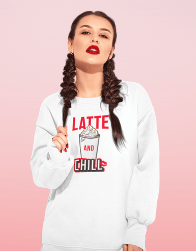 Latte and Chill Crewneck Sweatshirt